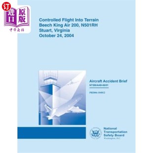 海外直訂Controlled 2004年10月24 Virginia King Terrain Octob 200 Into N501RH Stuart Air Flight Beech
