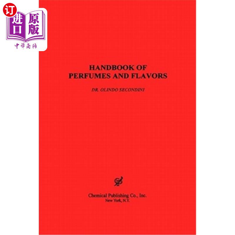 海外直订医药图书Handbook of Perfumes & Flavors 香水和香料手册