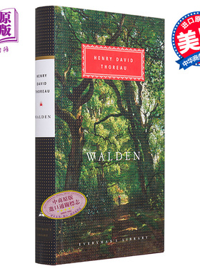 瓦尔登湖 Everyman Library Classics Walden 英文原版 Henry David Thoreau 亨利 戴维 梭罗【中商原版】