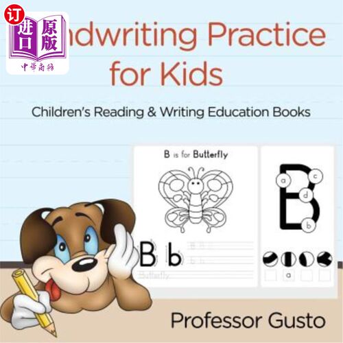 海外直订Handwriting Practice for Kids: Children's Reading & Writing Education Books 儿童书法练习:儿童阅读与写作教育