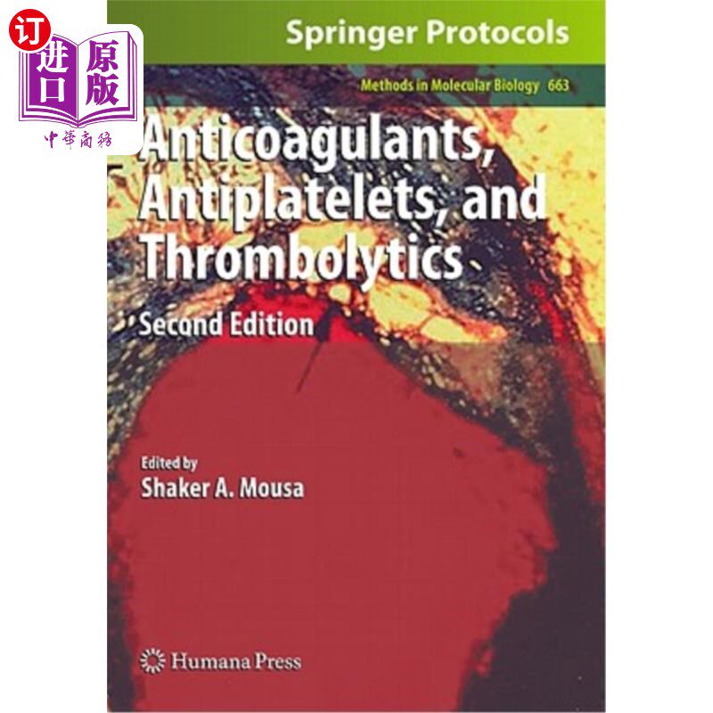 海外直订医药图书Anticoagulants, Antiplatelets, and Thrombolytics 抗凝剂、抗血小板和溶栓药