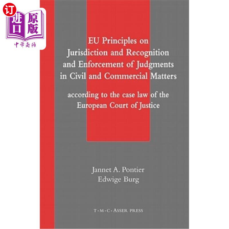 海外直订Eu Principles on Jurisdiction and Recognition and Enforcement of Judgments in Ci 欧盟民商事判决的管辖权、承