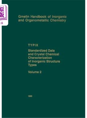 海外直订Typix Standardized Data and Crystal Chemical Characterization of Inorganic Struc typix无机结构类型的标准化