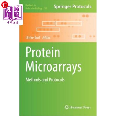 海外直订Protein Microarrays: Methods and Protocols 蛋白质微阵列：方法和协议