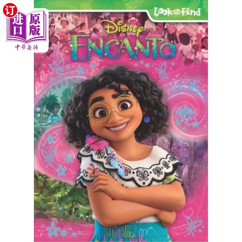 海外直订Disney Encanto: Look and Find 迪士尼谜语：寻找和发现