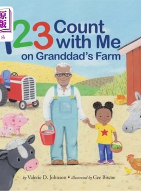 海外直订1 2 3 Count with Me on Granddad's Farm 在爷爷的农场和我一起数