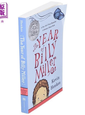 纽伯瑞：凯文汉克斯：比利之年 The Year of Billy Miller 英文原版 儿童章节书 文学小说故事书 精品儿童读物【中商原版】