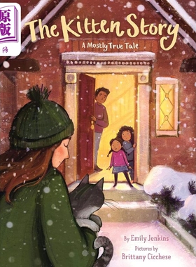 现货 关于小猫的真实故事 Brittany Cicchese The Kitten Story A Mostly True Tale英文原版 动物故事绘本 精装进口【中商原版】