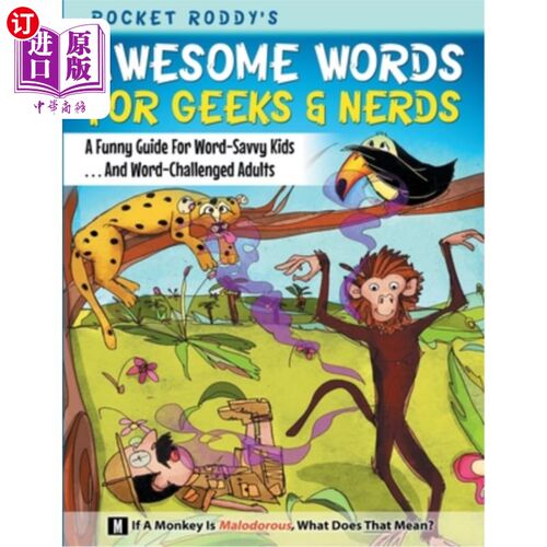 海外直订Awesome Words for Geeks & Nerds 极客和书呆子的Awesome词汇