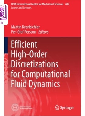 海外直订Efficient High-Order Discretizations for Computational Fluid Dynamics 计算流体动力学的高效高阶离散化