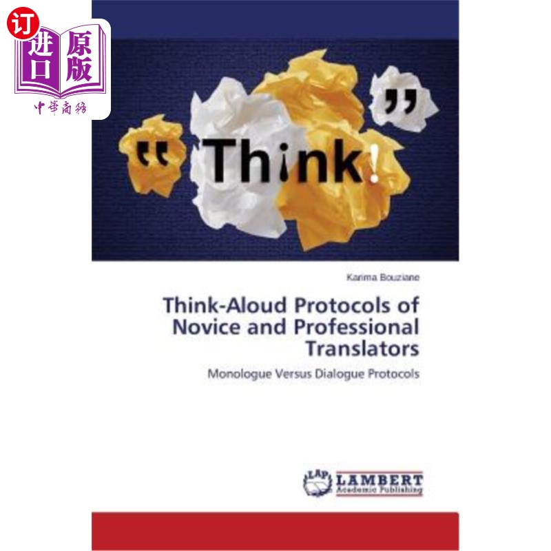 海外直订Think-Aloud Protocols of Novice and Professional Translators有声思考新手和专业翻译人员的协议