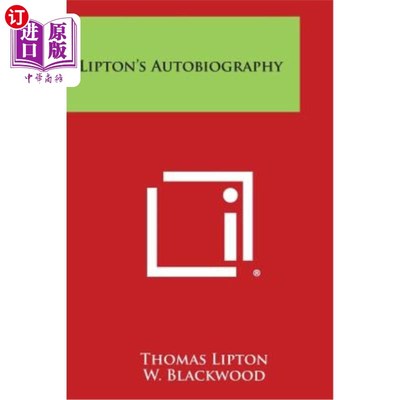 海外直订Lipton's Autobiography 利普顿的自传
