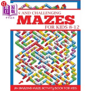 Book Challenging Kids for 海外直订Fun Activity 儿童迷宫8 Maze Mazes Amazing 儿 12：一本神奇 and
