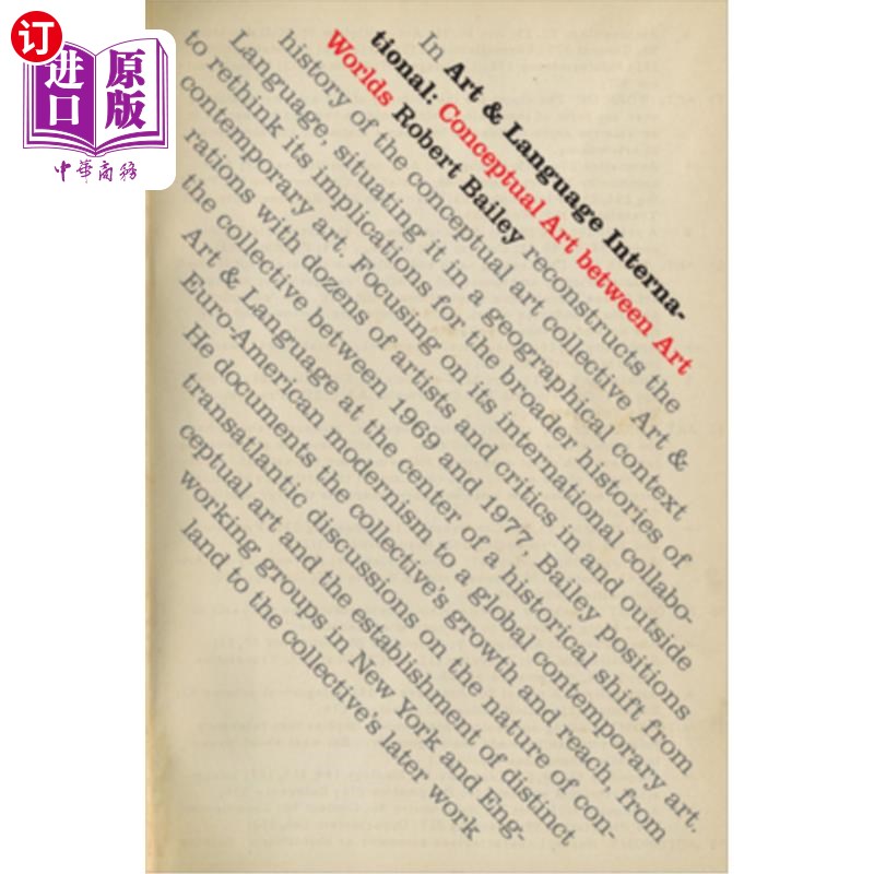 海外直订Art & Language International: Conceptual Art between Art Worlds 艺术与语言国际：艺术世界之间的概念艺术