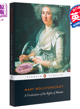 预售 沃斯通克拉夫特 为女权辩护 完整版 A Vindication of the Rights of Woman 英文原版 Mary Wollstonecraft【中商原版】