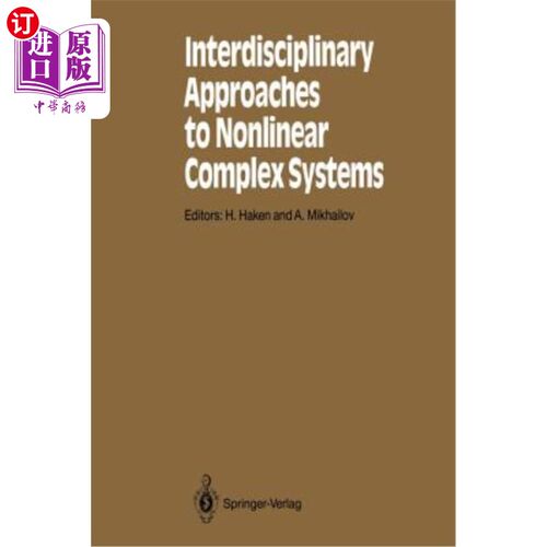 海外直订Interdisciplinary Approaches to Nonlinear Complex Systems 非线性复杂系统的跨学科方法