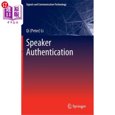 海外直订Speaker Authentication 演讲者的身份验证