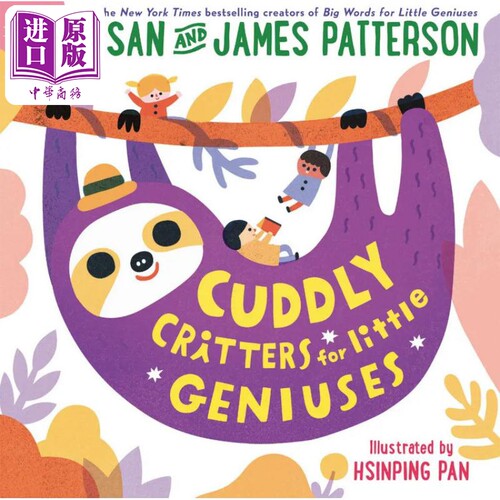 现货 Susan Patterson：Cuddly Critters for Little Geniuses动物小天才英文原版进口图书儿童绘本故事图画书【中商原版】
