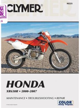 海外直订Honda XR650R: 2000-2007 本田XR650R:2000-2007