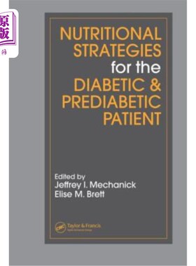 海外直订医药图书Nutritional Strategies for the Diabetic & Prediabetic Patient 糖尿病及糖尿病前期患者的营养策略
