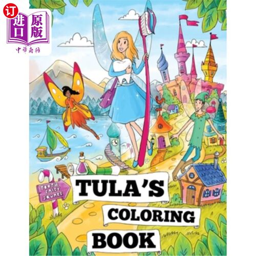 海外直订Tula's Coloring Book 图拉的填色书