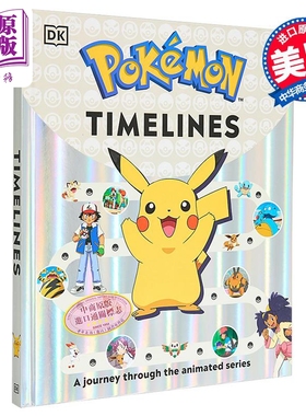 预售 宝可梦时间线 Pokemon Timelines 英文原版 Katherine Andreou 神奇宝贝动画系列历史视觉指南【中商原版】