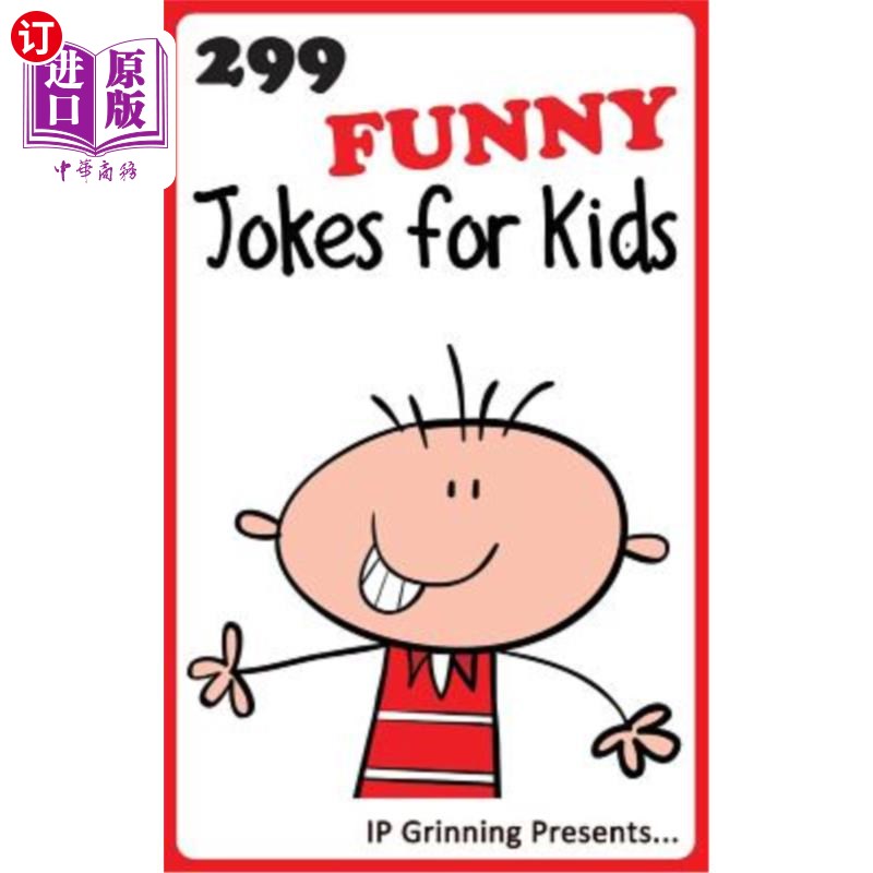 海外直订299 Funny Jokes for Kids: Joke Books for Kids 299儿童笑话：儿童笑话书