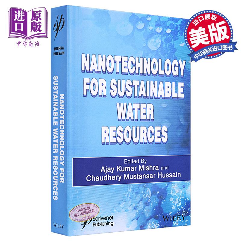 现货 适合可持续水资源的纳米技术 Nanotechnology For Sustainable Water Resources 英文原版 Ajay Kumar Mishra【中商原版】 书籍/杂志/报纸 原版其它 原图主图