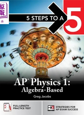 2025新版五步速成系列：AP考试物理1 5 Steps to a 5: AP Physics 1 Student edition 英文原版进口图书McGraw-Hill【中商原?