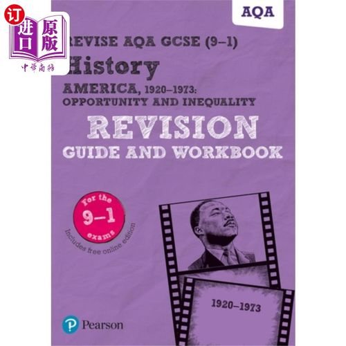 海外直订Pearson REVISE AQA GCSE (9-1) History America, 1... Pearson Revision AQA GCSE(9-1)历史美国，1920