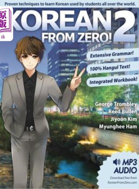 海外直订Korean From Zero! 2: Continue Mastering the Korean Language with Integrated Work 从零开始的韩语！2：继续通