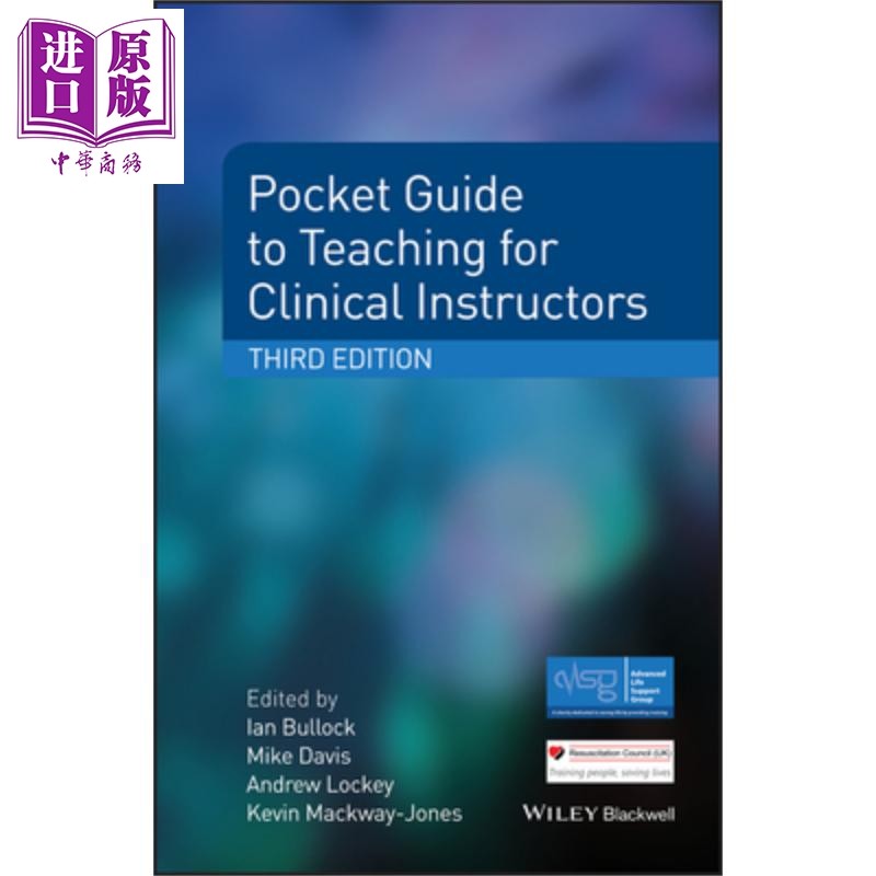 临床教师教学袖珍指南 第3版 Pocket Guide To Teaching For Clinical Instructors 英文原版 Ian Bullock 【中商原版】Wiley