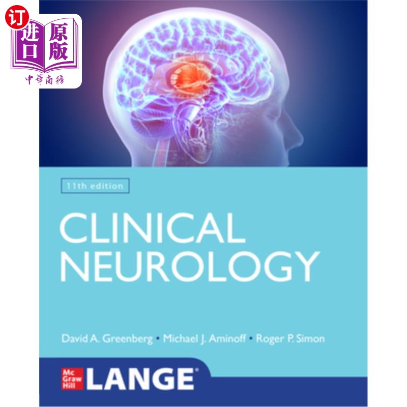 海外直订医药图书Lange Clinical Neurology, 11th Edition兰格临床神经学，第11版