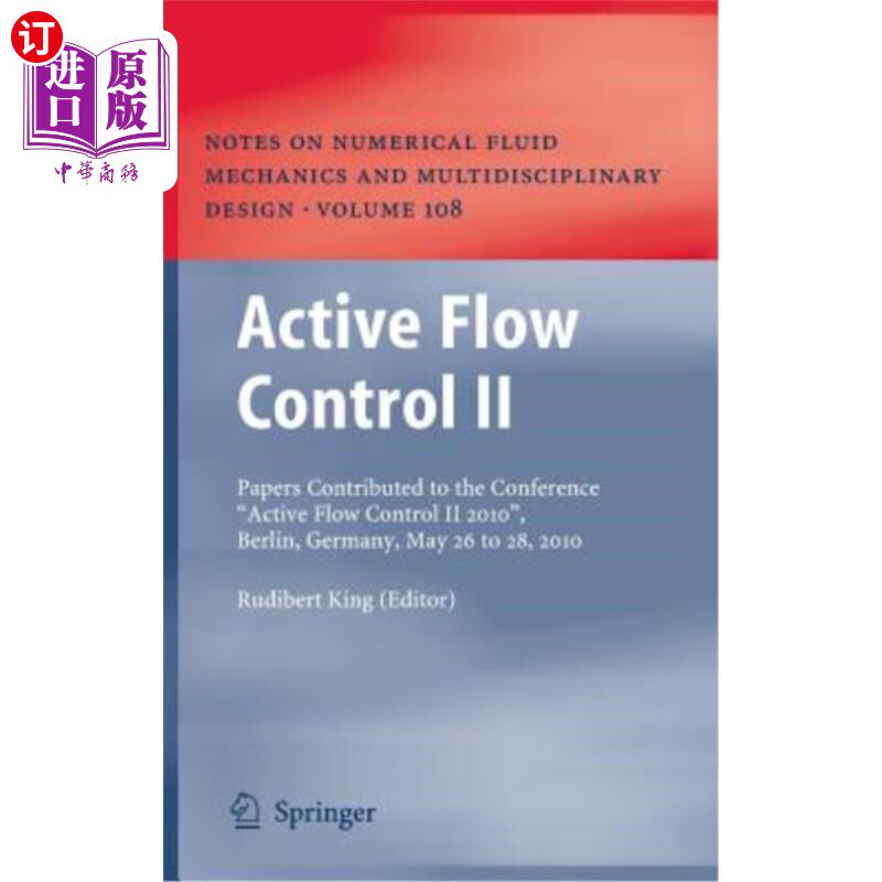 海外直订Active Flow Control II: Papers Contributed to the Conference 