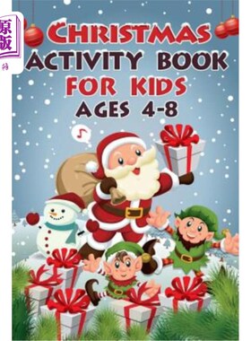 海外直订Christmas Activity Book for Kids Ages 4-8: 50+ Activities for Kids (3 Edition) 4-8岁儿童圣诞活动书:50+儿童