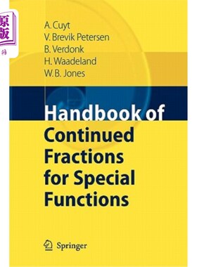 海外直订Handbook of Continued Fractions for Special Functions 特殊函数连分数手册