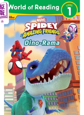 迪士尼阅读世界1级 恐龙记 World of Reading Spidey Friends Dino-Rama Level 1 英文原版进口分级读物 绘本故事【中商原版?