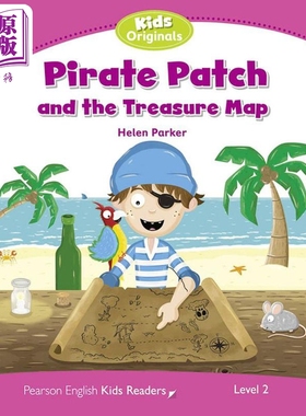 Pearson English 培生小学英语分级绘本2级 海盗和藏宝图Pirate Patch and the Treasure Map蓝思值440L中心词400【中商原版?