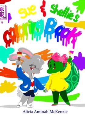 海外直订Sue and Shellie's Coloring Book 苏和雪莉的填色书