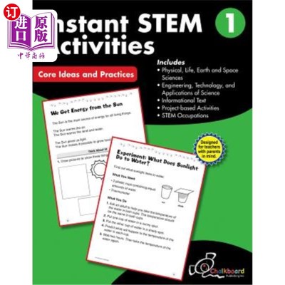 海外直订Instant STEM Activities Grade 1 立竿见影1级