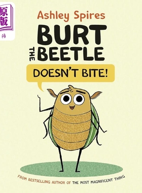 桥梁漫画 甲虫伯特不咬人Burt the Beetle Doesnt Bite 英文原版小初文学 儿童动物漫画故事书 精装图画图像小说【中商原版】