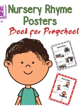 海外直订Nursery Rhymes Posters Book for Preschool: Perfect Interactive and Educational G 童谣海报书学龄前:完美的互