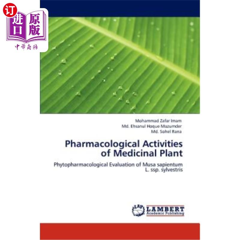 海外直订医药图书pharmacological activities of medicinal plant