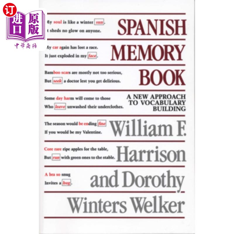 海外直订Spanish Memory Book: A New Approach to Vocabulary Building 西班牙语记忆册：词汇构建的新途径