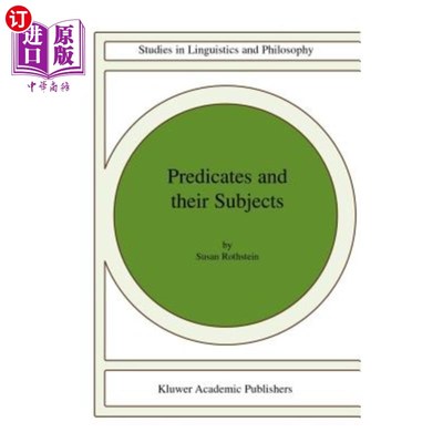 海外直订Predicates and Their Subjects 谓词及其主语