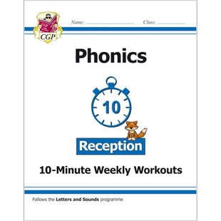 英国CGP English 10-Minute Weekly Workouts: Phonics - Reception【中商原版】