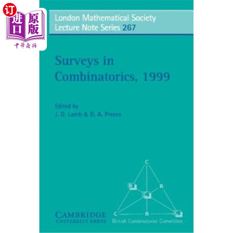 海外直订Surveys in Combinatorics, 1999 组合数学调查，1999年