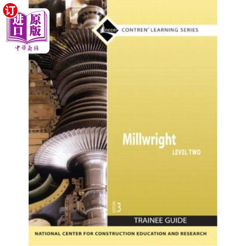 海外直订Millwright Level 2 Trainee Guide, Paperback Millwright 2级学员指南，平装本