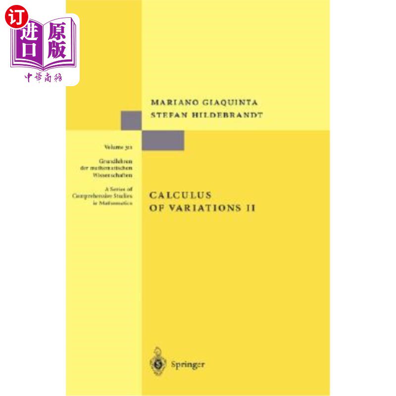 海外直订Calculus of Variations II 变分法II