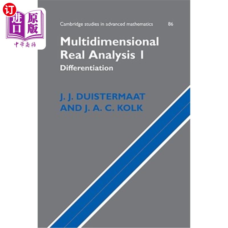 海外直订Multidimensional Real Analysis I: Differentiation 多维实分析Ⅰ：微分